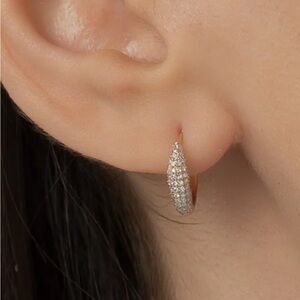 Brand New Diamond Huggies by Zoe Lev